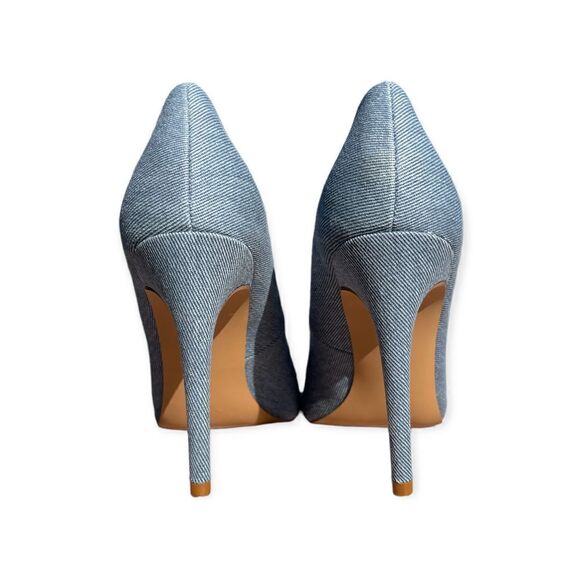 Justfab Blue Gisselle Pointy Toe High Heels Size 10 - Picture 4 of 11